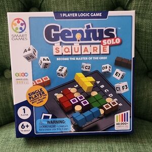 Genius Square Solo Puzzle Game - Multicolor